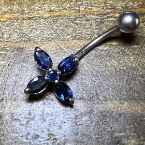 Blue belly ring